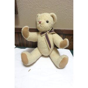 Dept 56  15" JOINTED PLUSH TEDDY BEAR